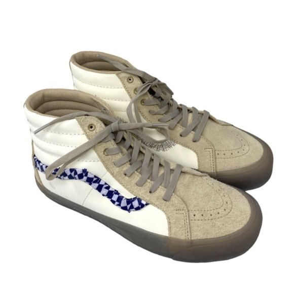 VANS x Rokit Sk8-Hi 38 DX Shoes SkateCanvas Suede Beige Men's Size VN0000SQBKV - Picture 4 of 9